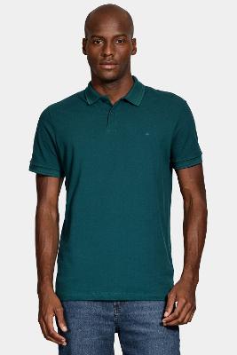 Polo Aramis Aramis Manga Curta Frisos Petroleo