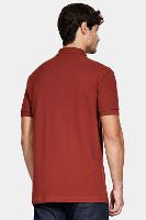 Polo Aramis Piquet Algodão Básico Manga Curta Tijolo