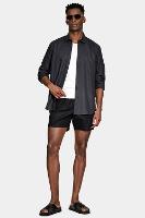 Camisa Aramis Manga Longa Regular Linho Preto