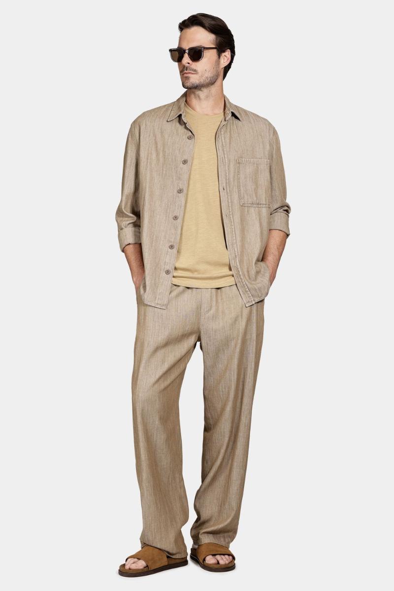 Camiseta Aramis Manga Curta Algodão Flamê Sepia - 2