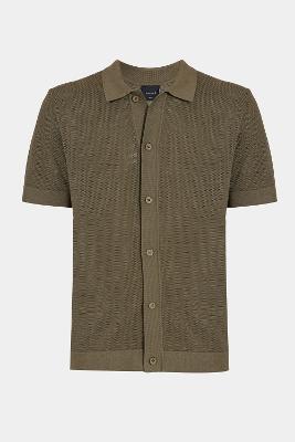 Camiseta Aramis Manga Curta Algodão Tricot Oliva