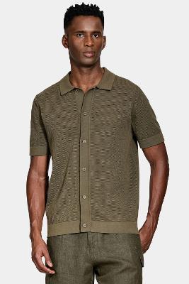 Camiseta Aramis Manga Curta Algodão Tricot Oliva