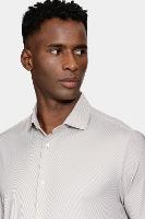 Camisa Aramis Manga Longa Sarja Caqui Branco