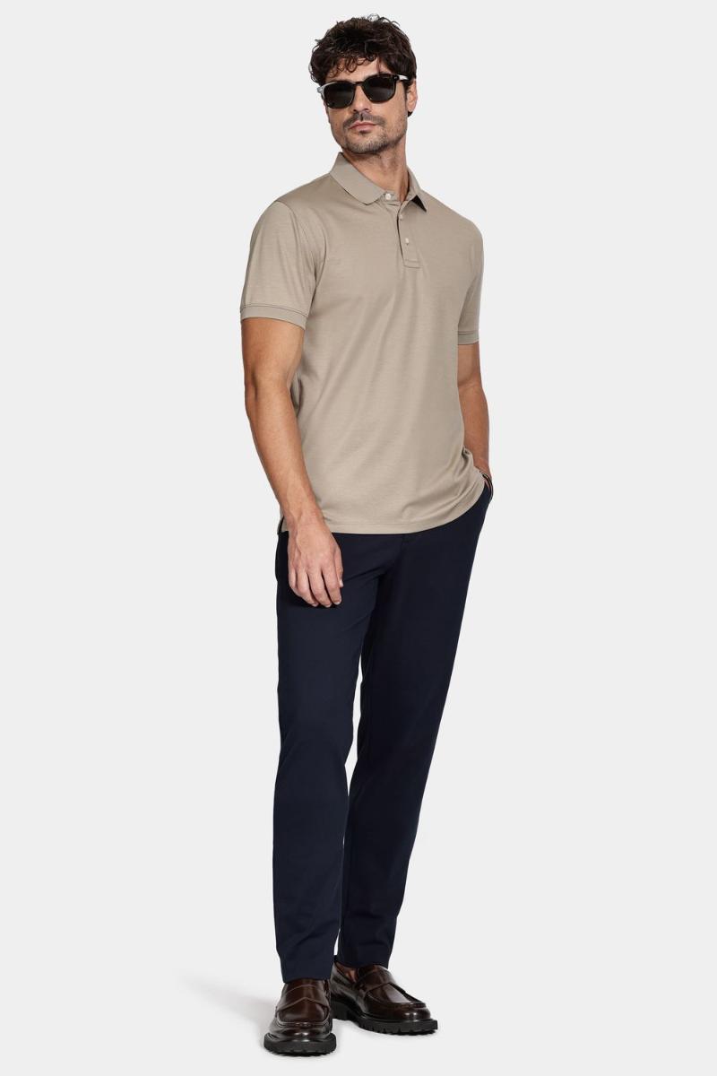 Calça Aramis Alfaiataria Malha Cós Elástico Marinho - 2