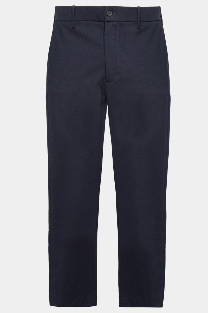 Calça Aramis Alfaiataria Malha Cós Elástico Marinho - 6