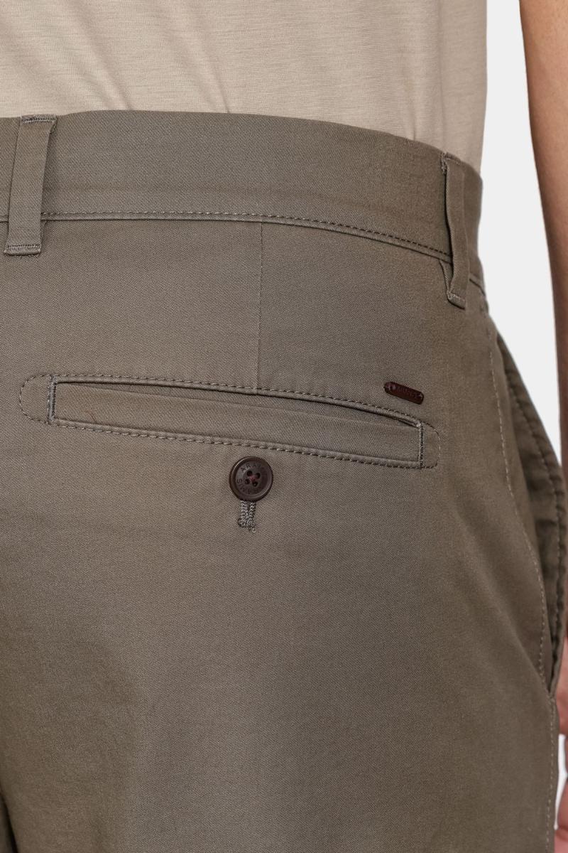 Calça Aramis Chino Slim Clássica Sarja Verde Militar - 5