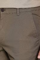 Calça Aramis Chino Slim Clássica Sarja Verde Militar - 6