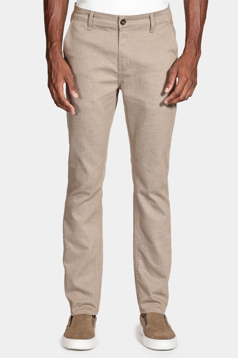 Calça Aramis Chino Bolso Faca Moline Areia - 1
