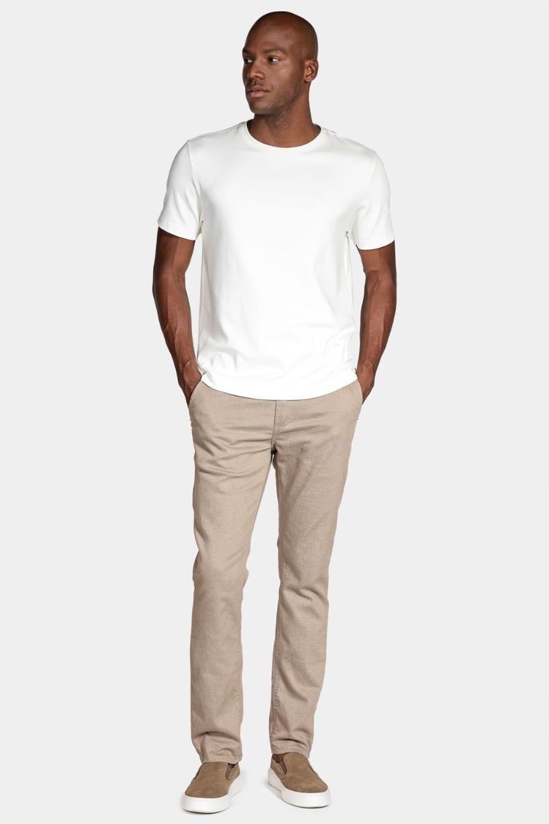 Calça Aramis Chino Bolso Faca Moline Areia - 2