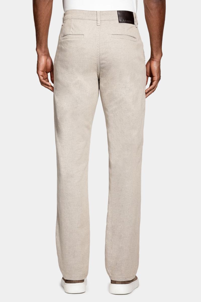 Calça Aramis Chino Bolso Faca Moline Areia - 6