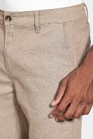 Calça Aramis Chino Bolso Faca Moline Areia - 3