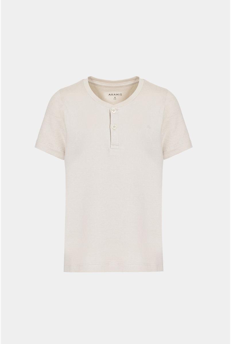 Camiseta Aramis Manga Curta Portuguesa Malha Tricot Marfim - 5