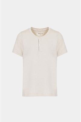 Camiseta Aramis Manga Curta Portuguesa Malha Tricot Marfim