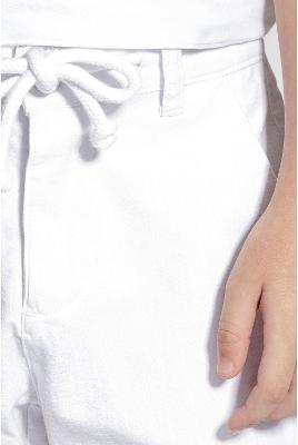 Bermuda Aramis Chinho Flamê Colors Cordão Branco