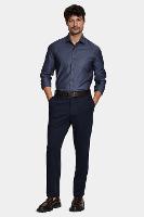 Camisa Aramis Slim Manga Longa Algodão Pima Marinho - 2