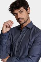 Camisa Aramis Slim Manga Longa Algodão Pima Marinho - 3