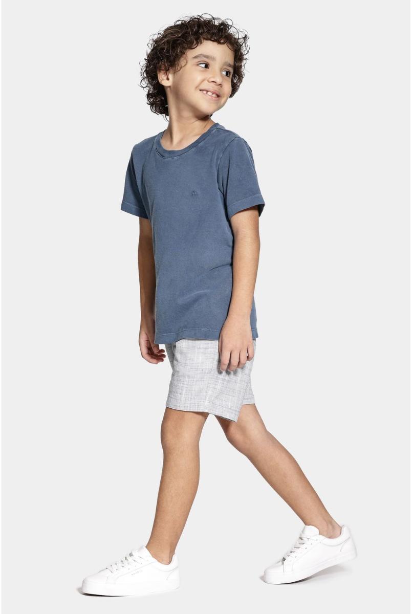 Bermuda Aramis Chino Algodão Flamê Bolsos Marinho - 2