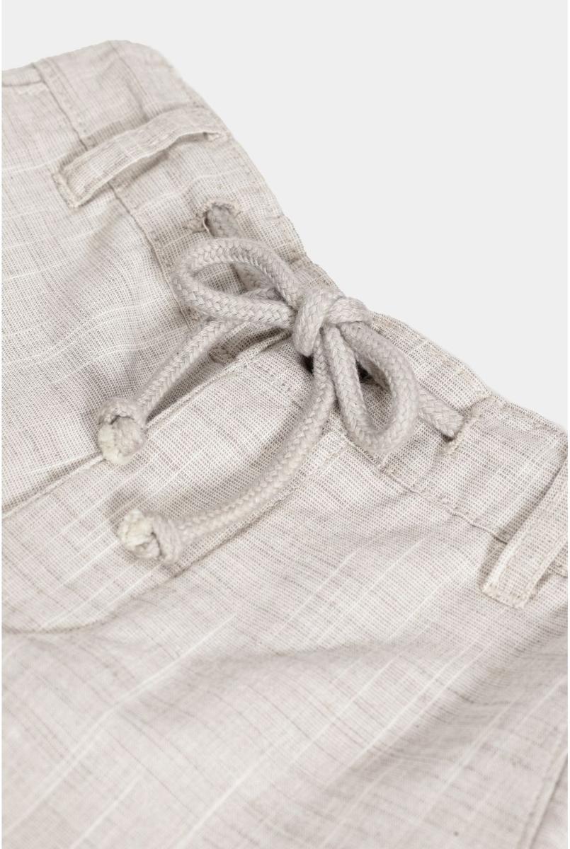 Bermuda Aramis Chino Algodão Flamê Bolsos Off White - 7