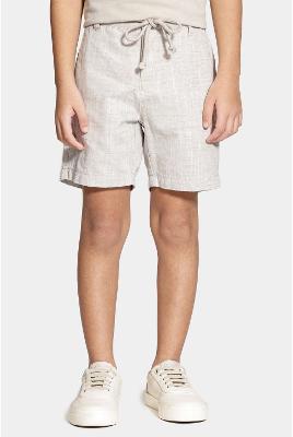 Bermuda Aramis Chino Algodão Flamê Bolsos Off White