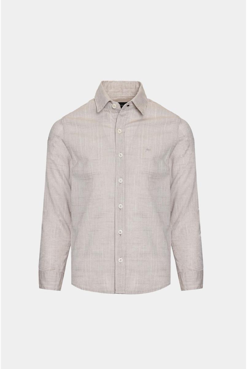 Camisa Aramis Slim flamê Bosco Manga Longa Move Caqui - 5