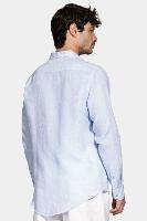 Camisa Aramis Manga Longa Move Slim em Linho Azul - 5