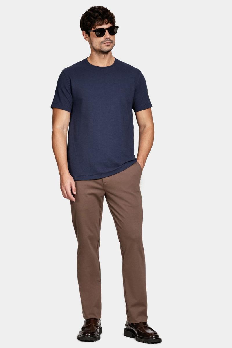 Camiseta Aramis básica Com Textura Ottoman Navy - 3