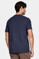 Camiseta Aramis básica Com Textura Ottoman Navy - 5
