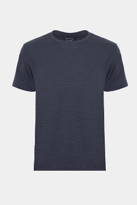 Camiseta Aramis básica Com Textura Ottoman Navy