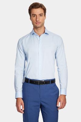 Camisa Aramis Aramis Manga Longa Regular Xadrez Azul Claro