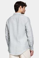 Camisa Aramis Manga Longa Slim em Linho Verde - 5