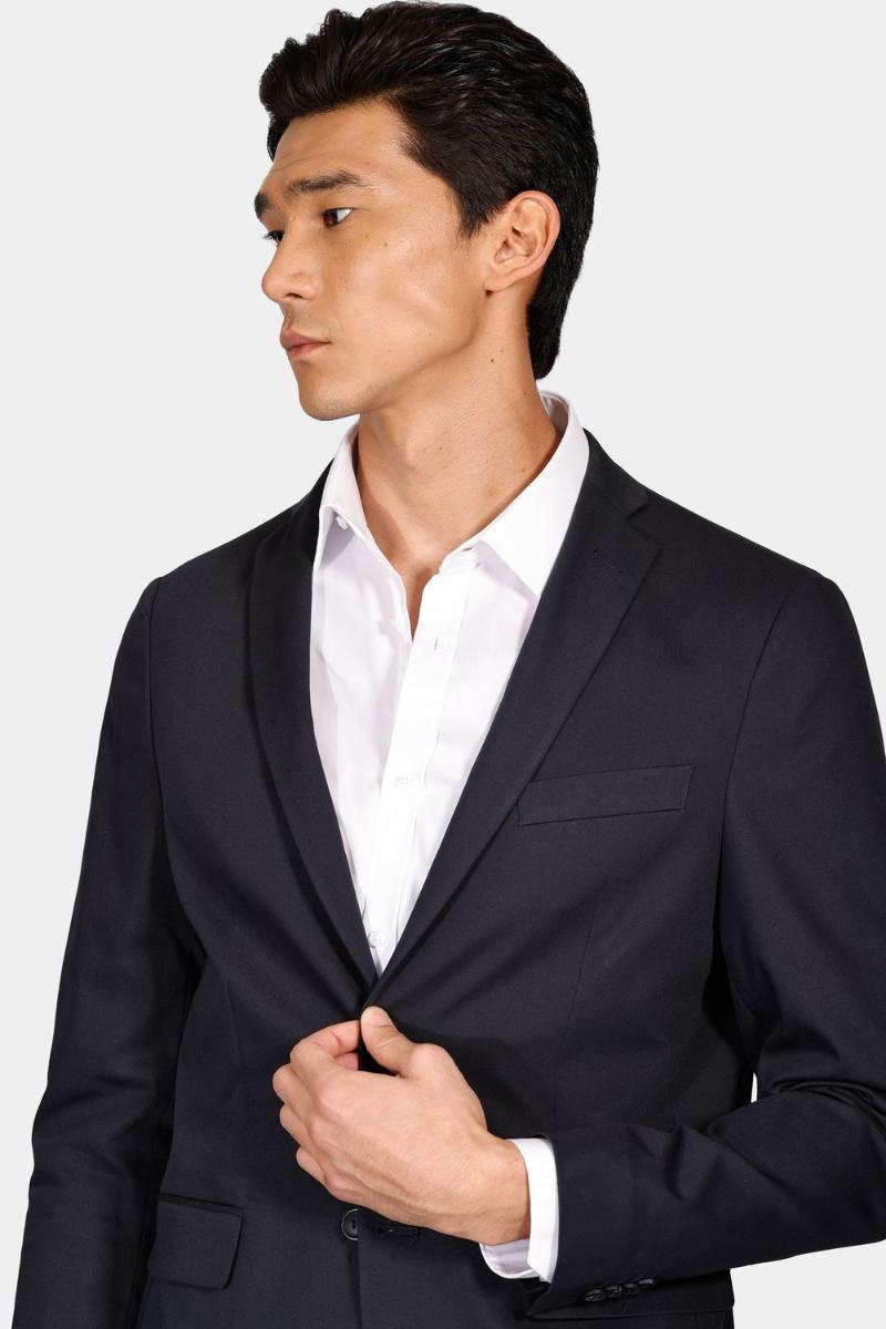 Paletó Aramis Algodão Com Elastano Super Slim Marinho - 3