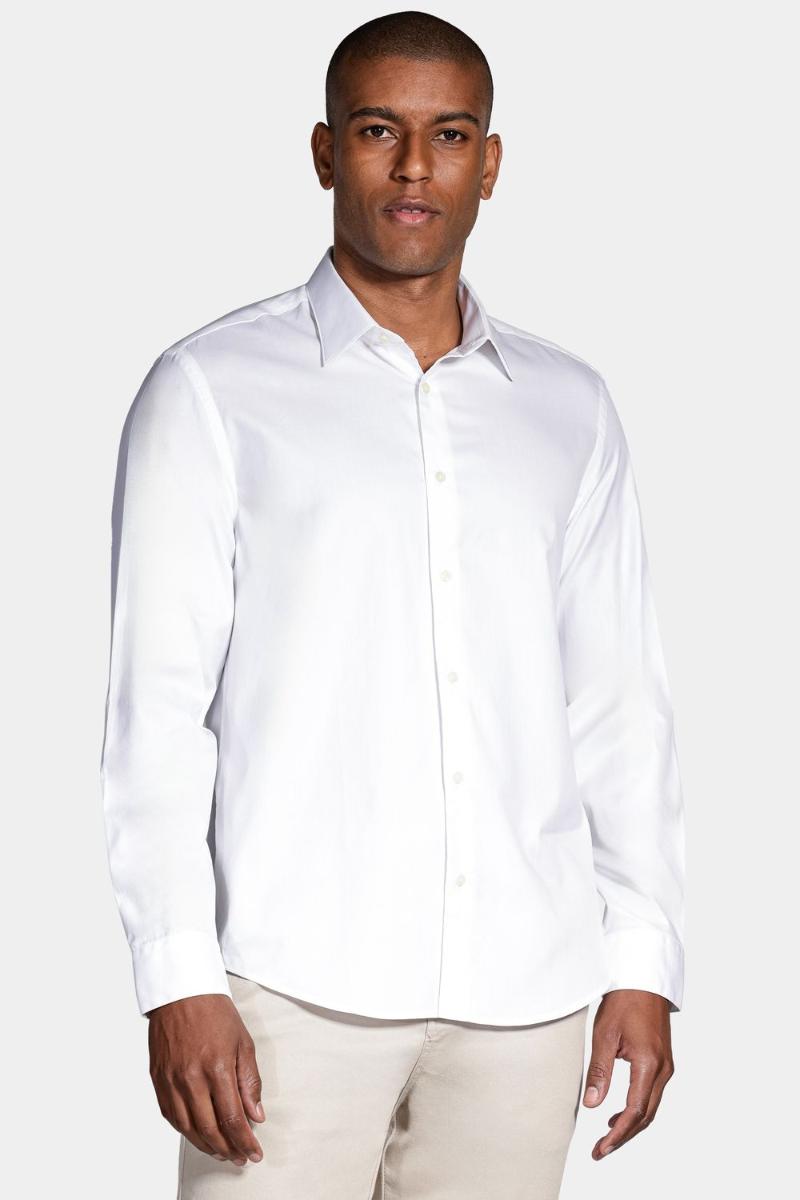 Camisa Aramis Manga Longa Premium Fio 120 Branco - 1