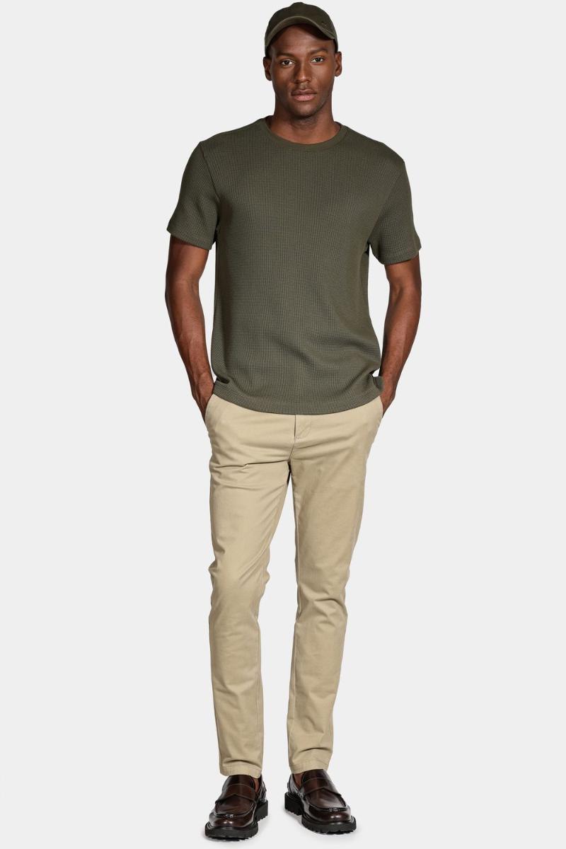 Calça Aramis Chino Clássica Cáqui - 2