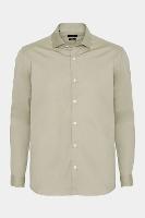 Camisa Aramis Manga Longa Slim em Stretch Caqui - 1