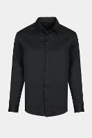 Camisa Aramis Manga Longa Cosmo Slim Cetim Preto - 6