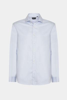 Camisa Regular Social Wrinkle Free Azul Claro