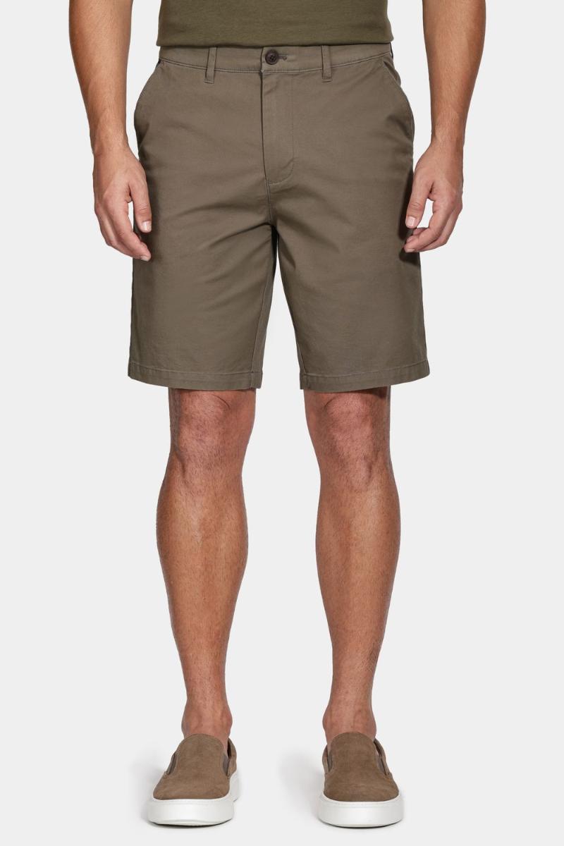 Bermuda Aramis Chino Casual em Sarja Verde Militar - 2