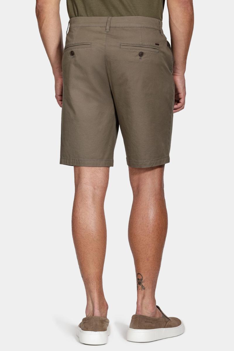 Bermuda Aramis Chino Casual em Sarja Verde Militar - 6