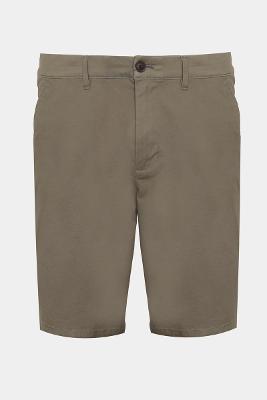 Bermuda Chino Casual em Sarja Verde Militar