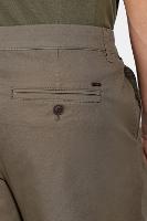 Bermuda Aramis Chino Casual em Sarja Verde Militar - 5