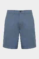 Bermuda Aramis Chino Casual em Sarja Azul Indigo - 1