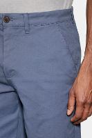 Bermuda Aramis Chino Casual em Sarja Azul Indigo