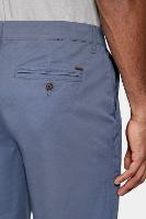 Bermuda Aramis Chino Casual em Sarja Azul Indigo - 5