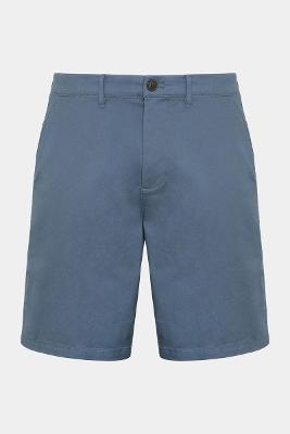 Bermuda Chino Casual em Sarja Azul Indigo