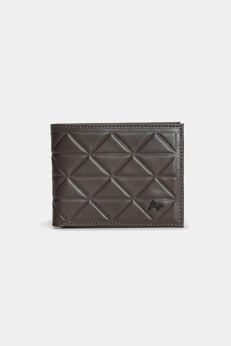 Carteira Aramis Couro Poligon Café - 1