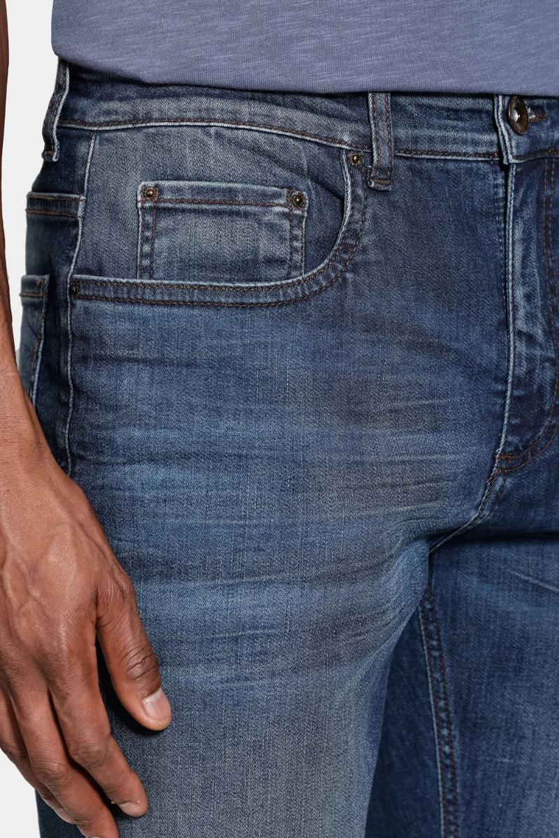 Calça Aramis Jeans Slim Flex And Dry Médio Azul - 4