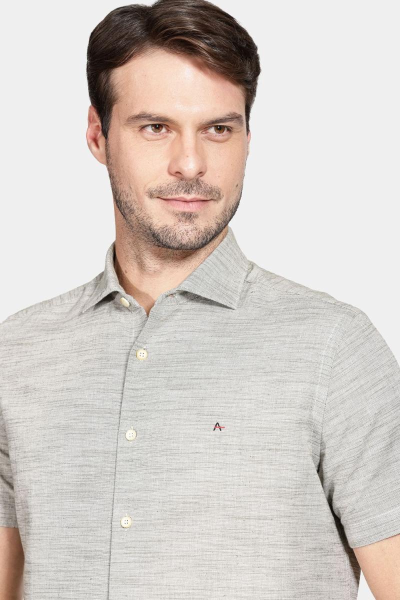 Camisa Aramis Regular Flame Verde Militar - 3