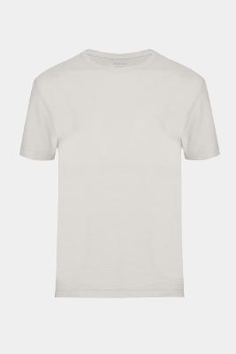 Camiseta Aramis básica Com Textura Ottoman Marfim