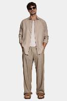 Camisa Aramis Manga Longa Move Slim em Linho Areia - 3