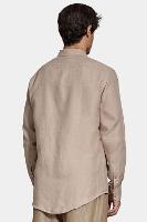 Camisa Aramis Manga Longa Move Slim em Linho Areia - 5